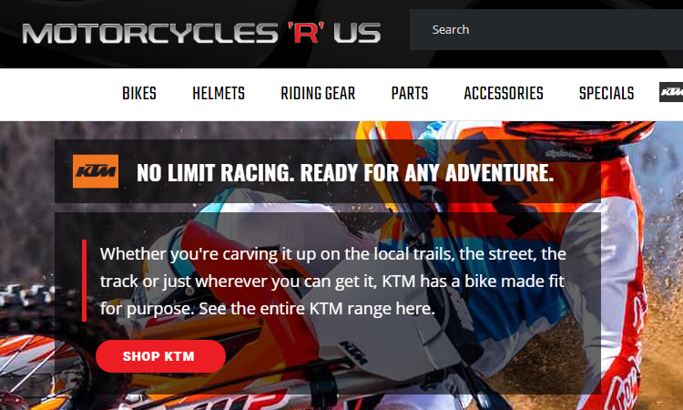 Motorcycles R Us Web Design Brisbane